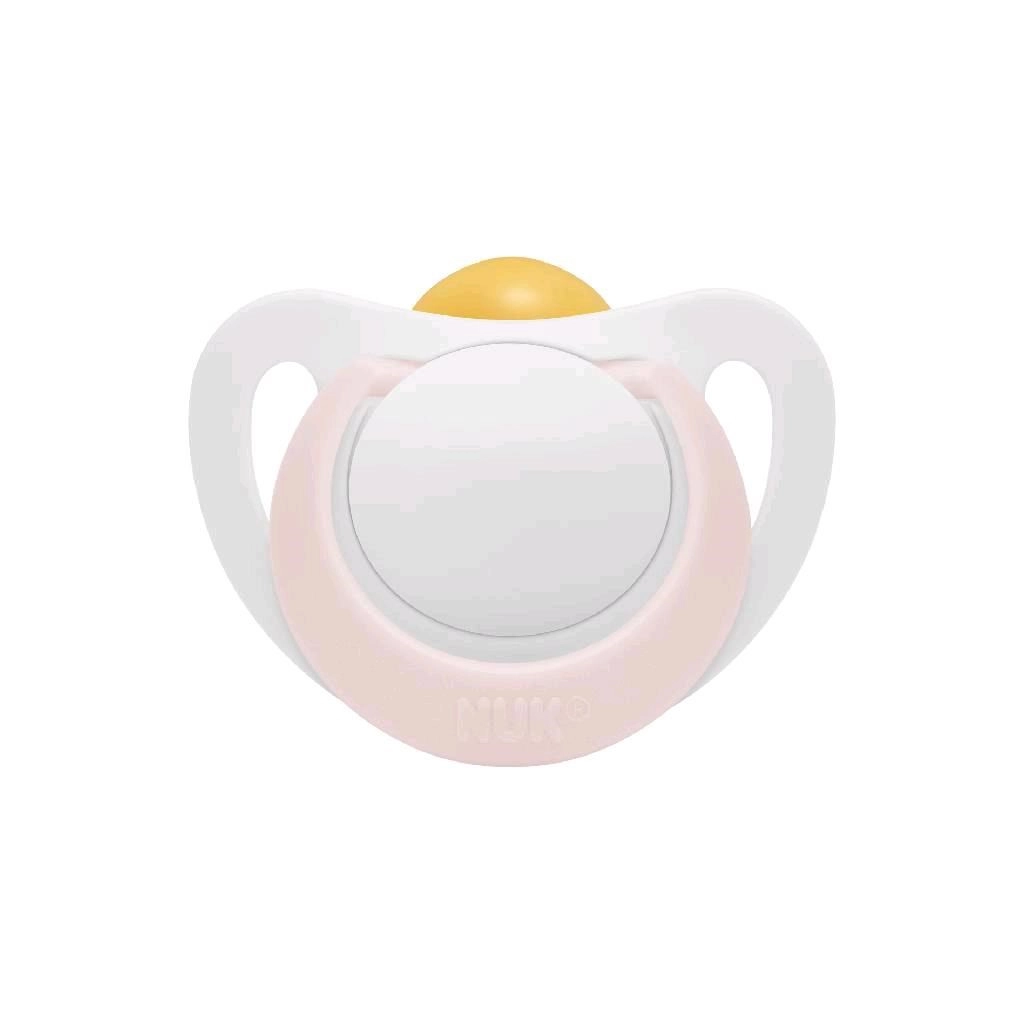 Nuk dojčenský latex cumlík Star srdce biela