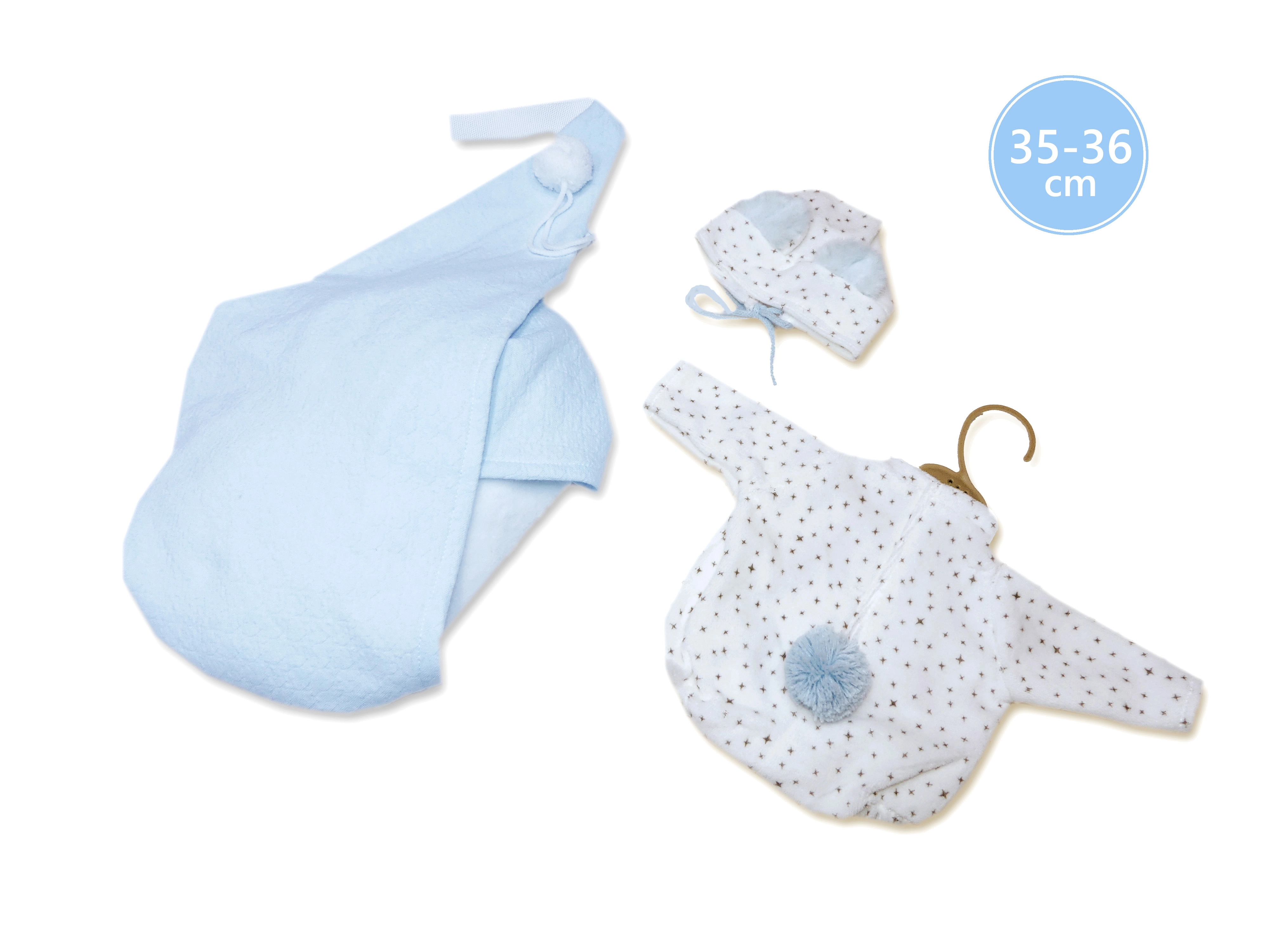 E-shop Llorens M635-65 oblečenie pre bábiku NEW BORN 35-36 cm