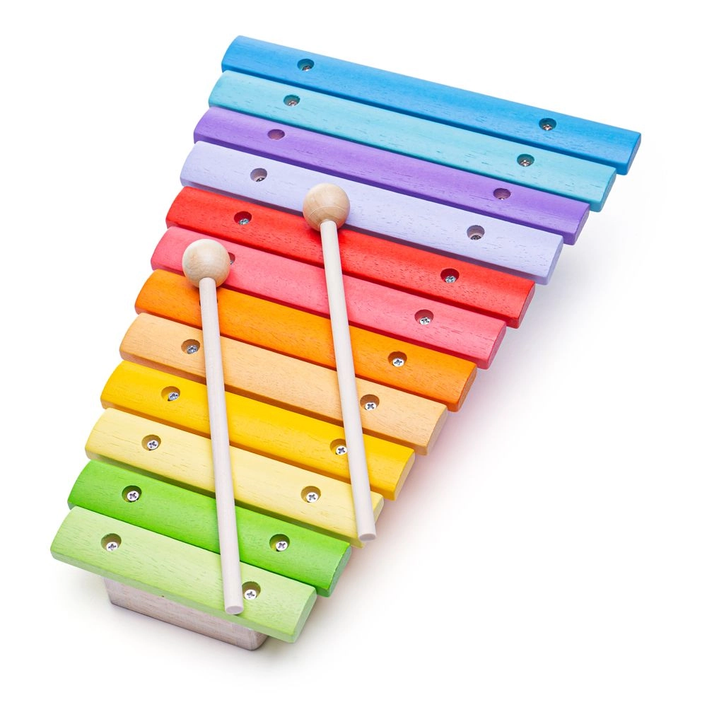 E-shop Bigjigs Toys Ťahací xylofón