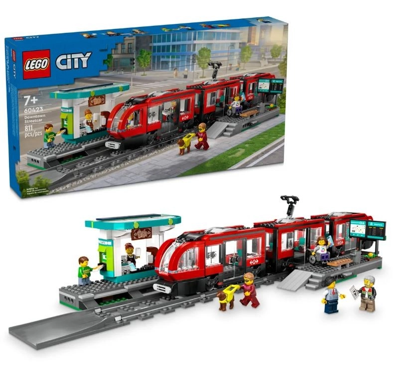E-shop LEGO® City 60423 Električka a zastávka v centre mesta