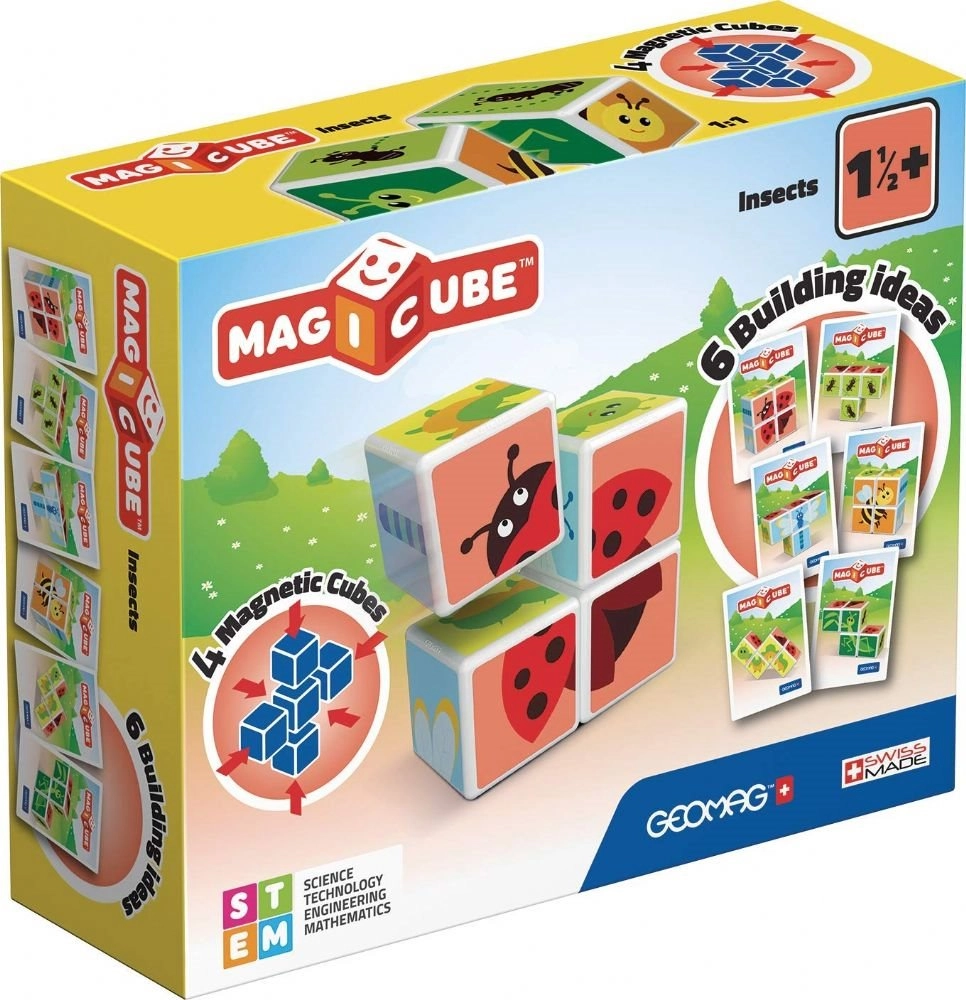E-shop GEOMAG Magnetické kocky Magicube Hmyz