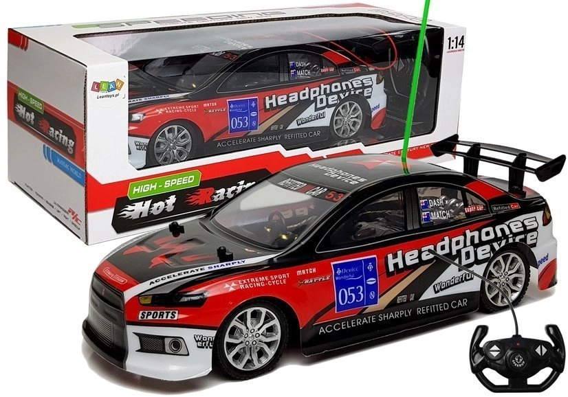 E-shop Lean Toys Športové auto RC RTR červená 1:14