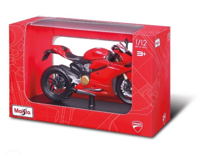 E-shop Maisto motocykel Ducati 1199 Panigale so stojanom 1:12