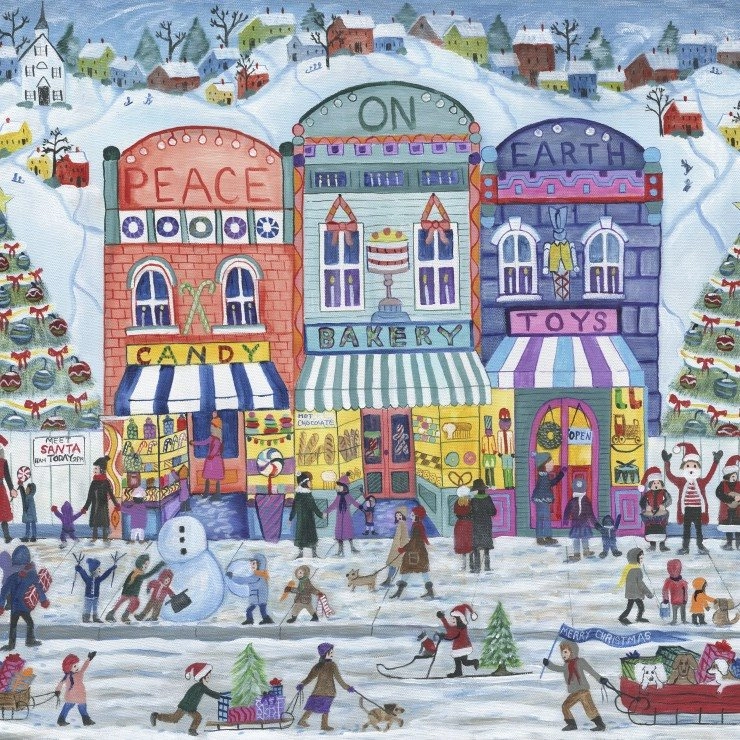 E-shop Alipson Vianočná dedina Peace On Earth 1000 dielov