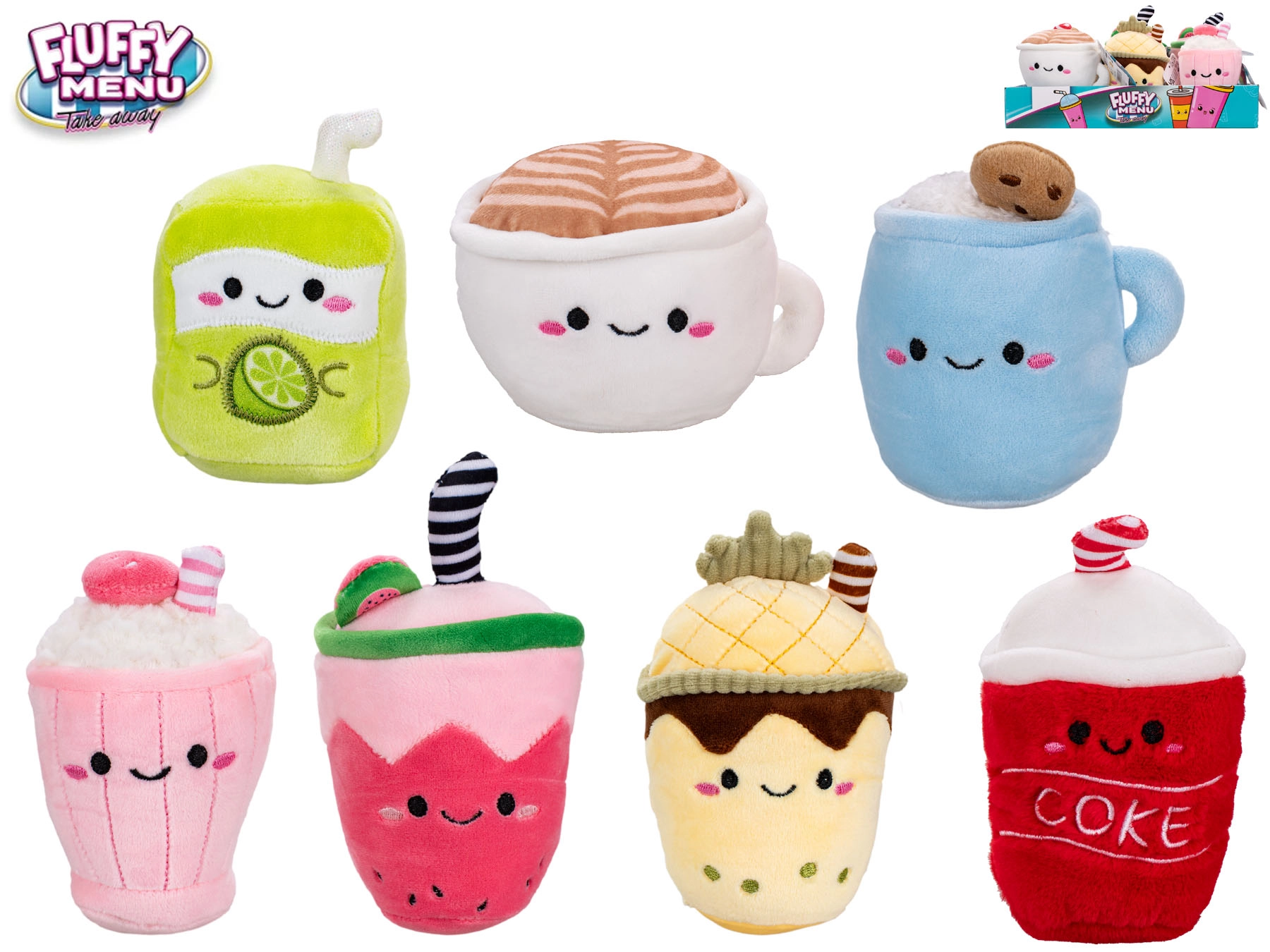 E-shop Fluffy Menu nápoj 9 mix variantov či farieb 13 cm