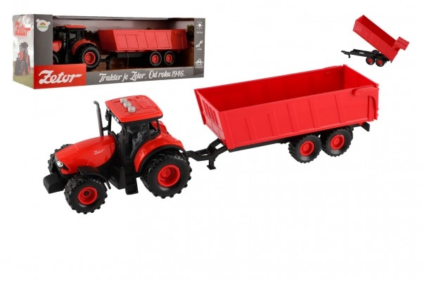 Teddies Traktor Zetor s valníkom 36 cm na zotrvačník