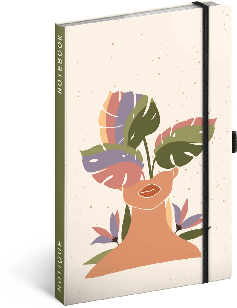 E-shop Baagl Notes Monstera linkovaný 13 × 21 cm