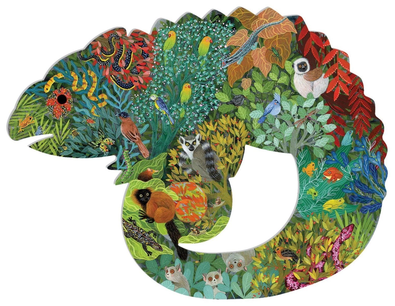 E-shop DJECO Obrysové Chameleon 150 dielov