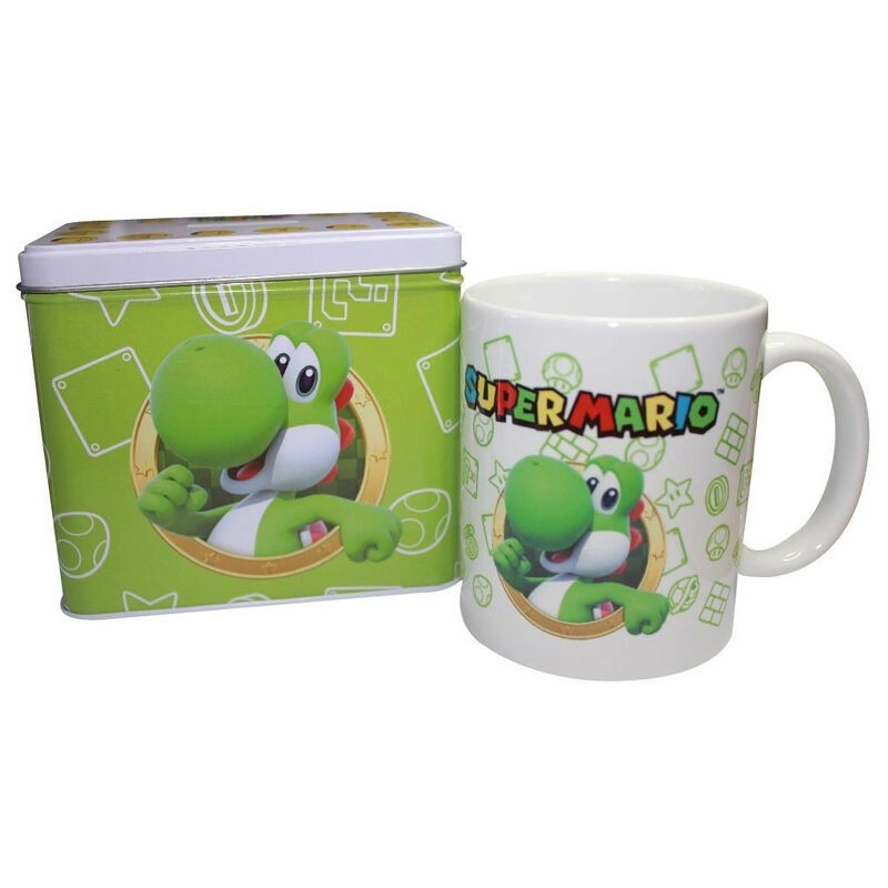 E-shop Nintendo Super Mario 2v1 Pokladnička + hrnček Yoshi 7244