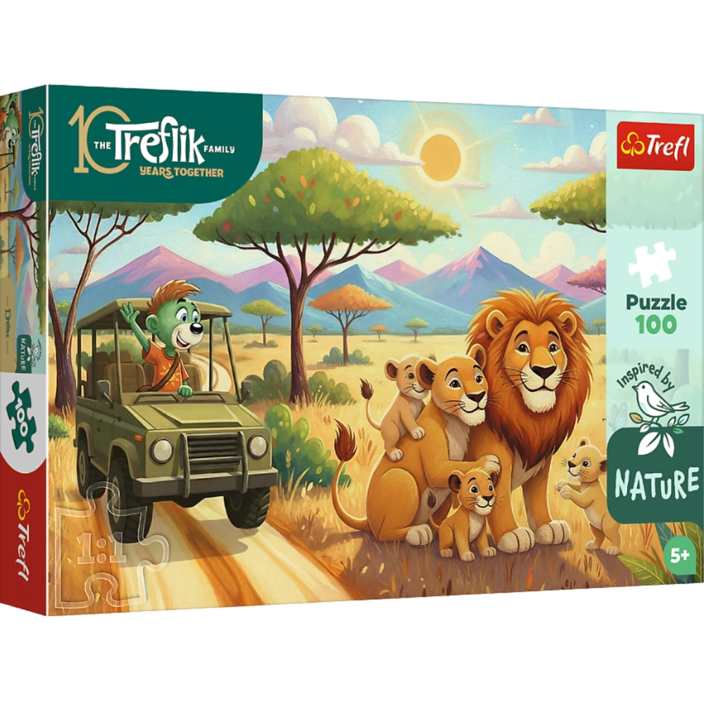 Puzzle 100 dielikov – levy – RODZINA TREFLIKÓW – Trefl