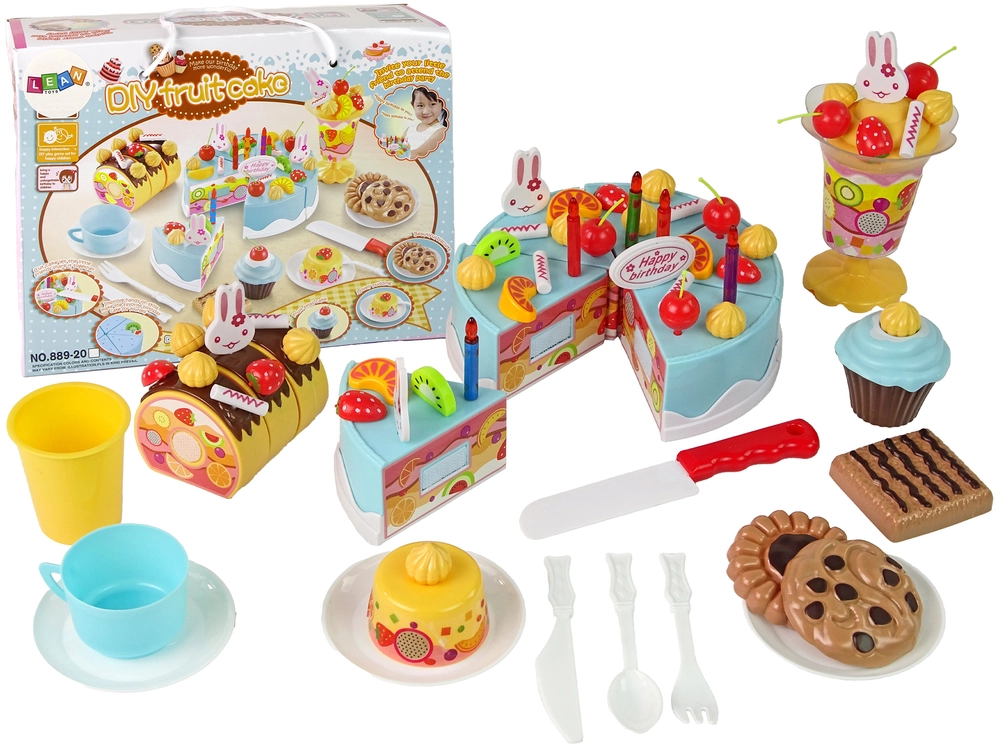 E-shop Lean Toys Súprava Torty s príslušenstvom na suchý zips