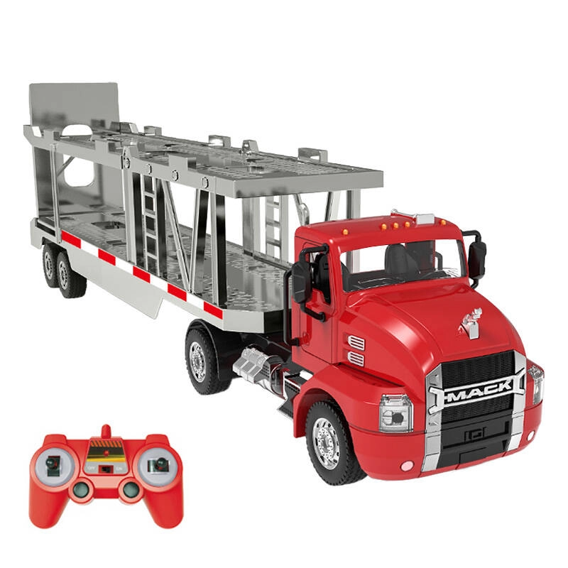 E-shop RC Diaľkovo ovládané nákladné vozidlo Double Eagle červený Prepravník automobilov E583 003 1:26