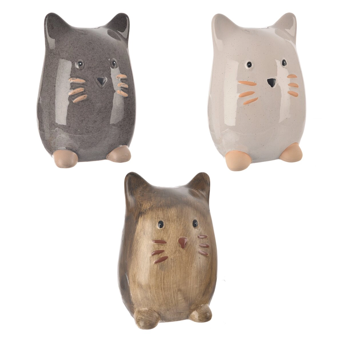 E-shop Porcelánová dekorácia mačka 21 cm (3 varianty)
