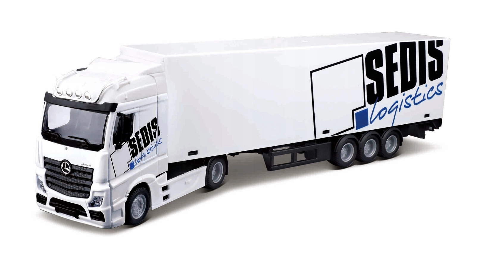 E-shop Bburago MB Actros SEDIS Logistics with Forklift and accesories BB31471 1:43