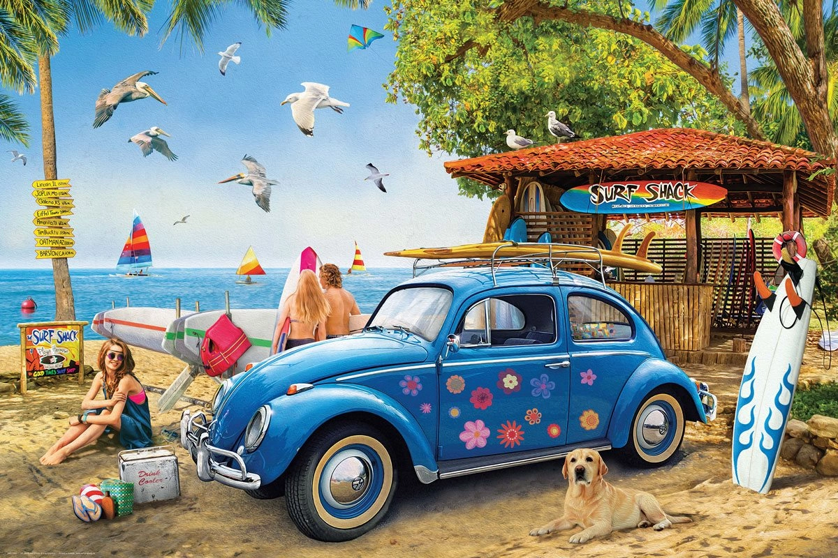 E-shop EUROGRAPHICS VW Brouk a surfaři 1000 dielov