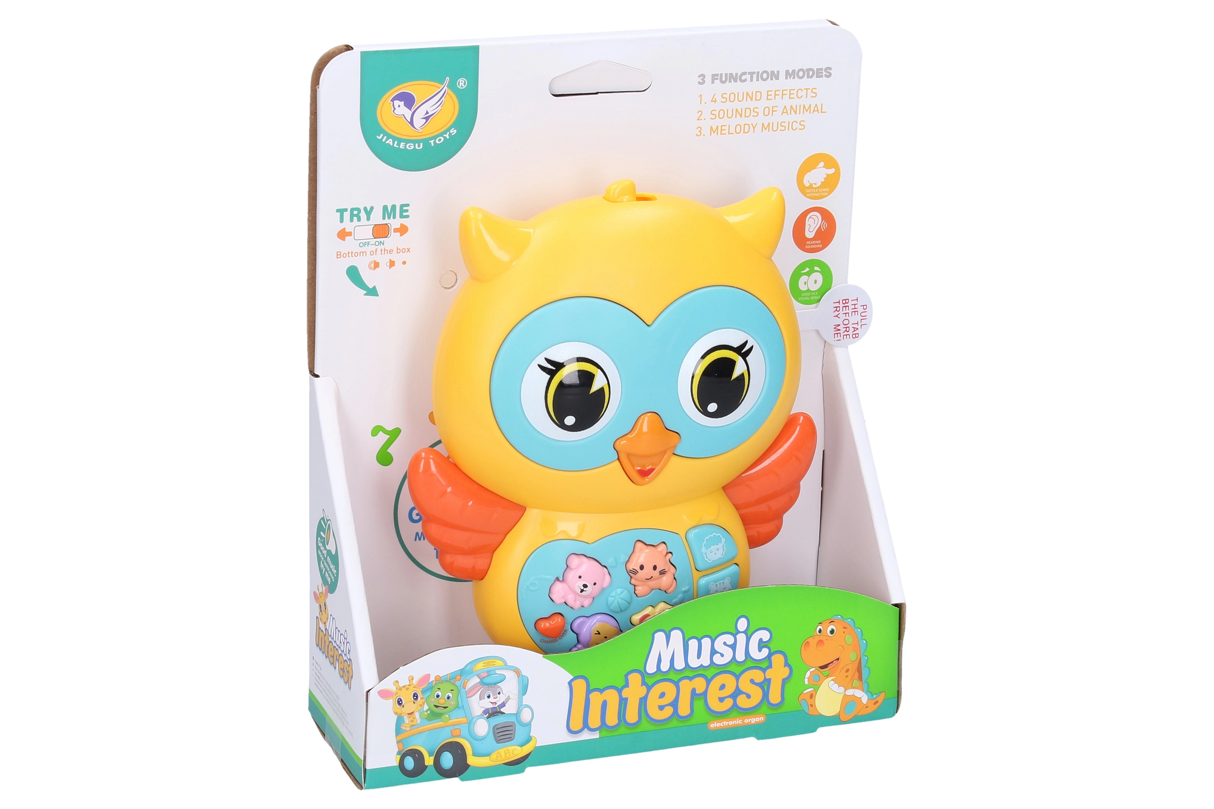 Sovička s efektmi 14 cm - 1 kus