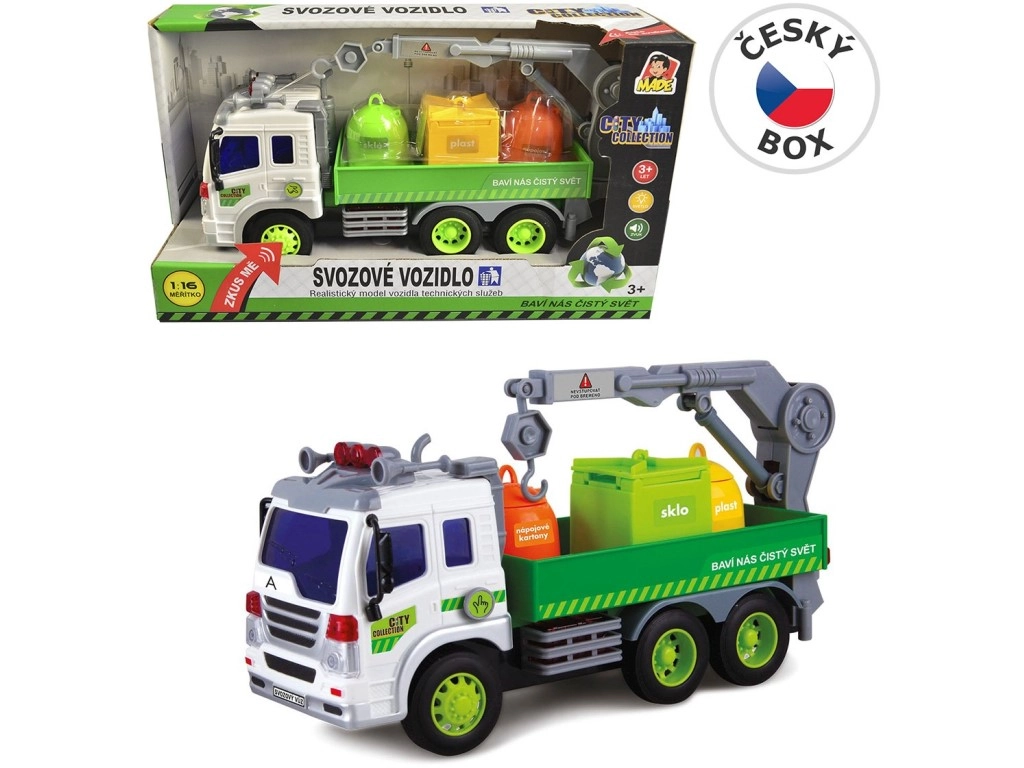 Auto smetiarske City Collection s kontajnermi na triedený odpad