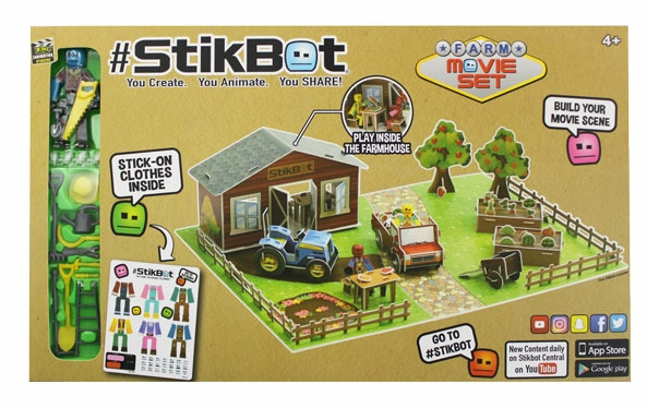 Stikbot filmárska sada pirátska loď alebo farma