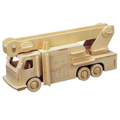 E-shop Drevené 3D puzzle hasičský voz WOODCRAFT