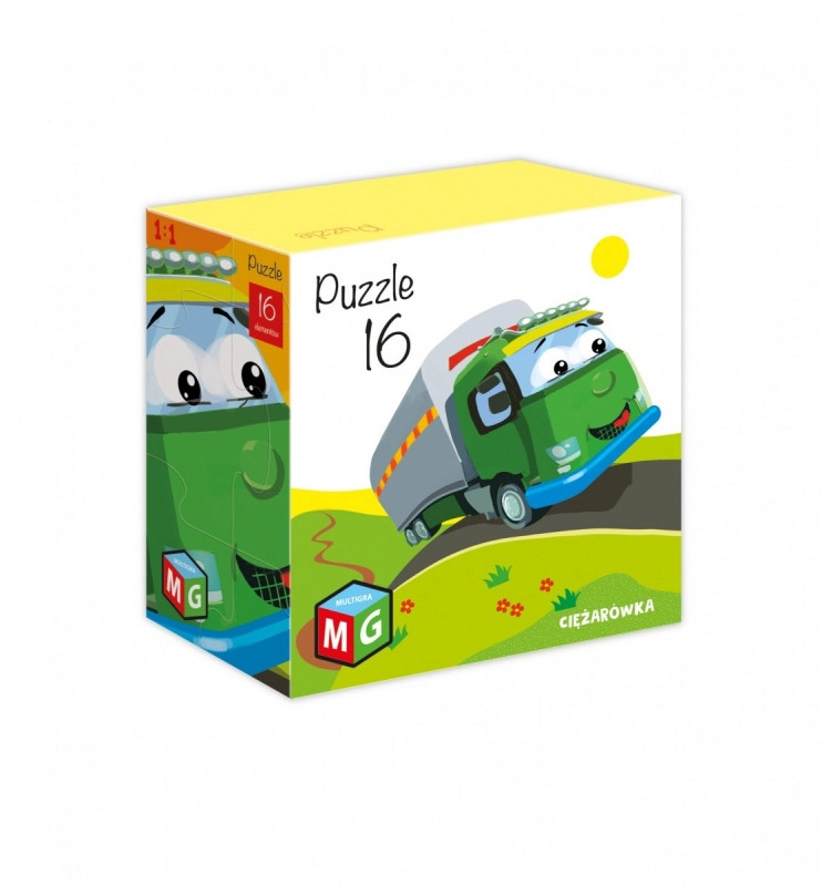 E-shop Detské puzzle Nákladné auto 16 dielikov MULTIGRA