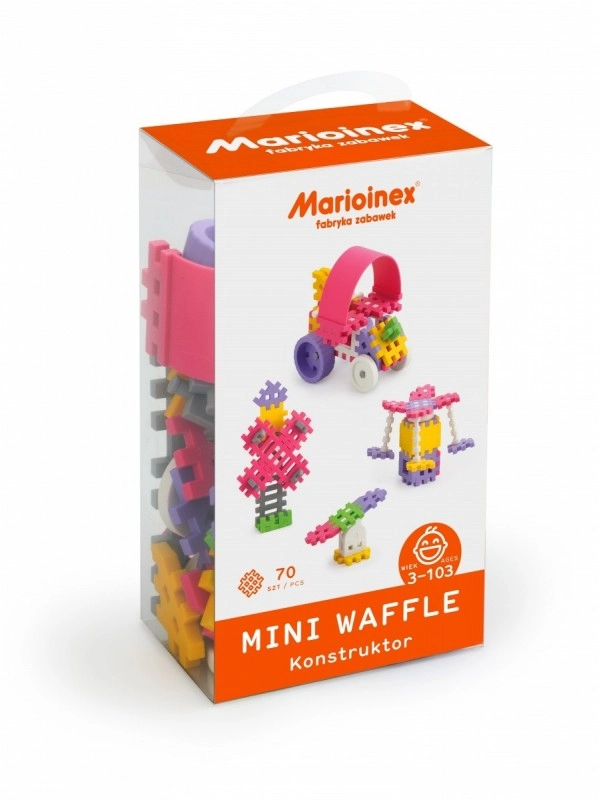 E-shop Marioinex MINI WAFLE 70 ks Konštruktér dievčatá