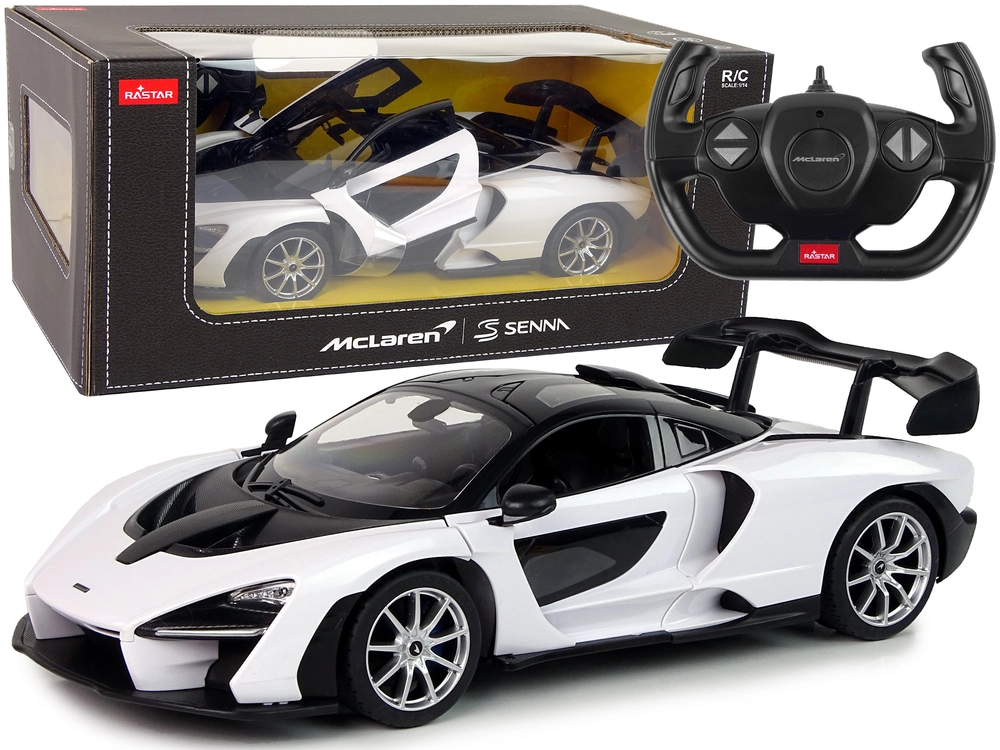 E-shop Rastar 12914 Diaľkovo ovládané auto R/C McLaren Senna Rastar biela 1:14