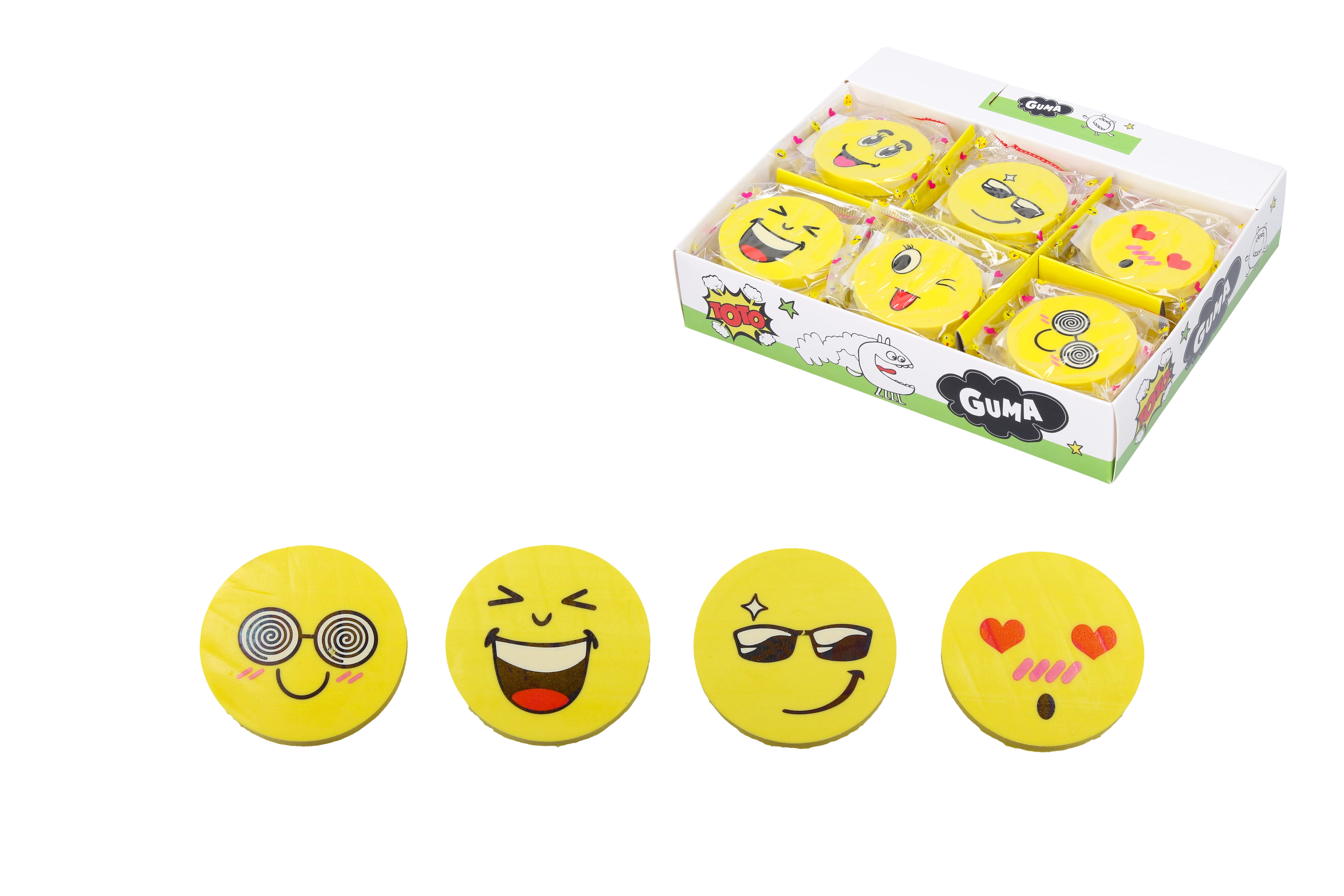 E-shop Guma mazacia smajlík 4,5cm, mix druhov