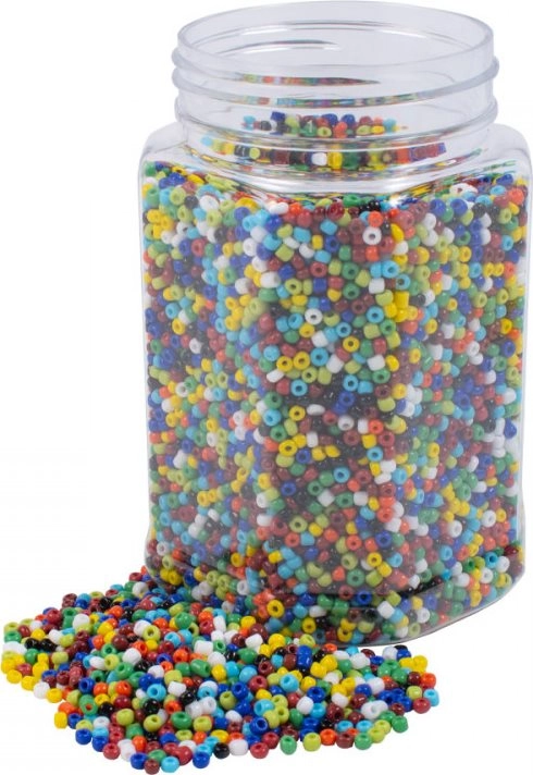 Playbox Korálky rokajlové nepriesvitné, 500g