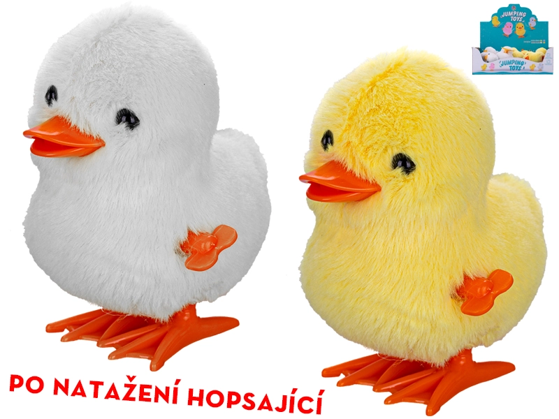 E-shop Plyšová skákajúca kačička na kľúčik 9 cm