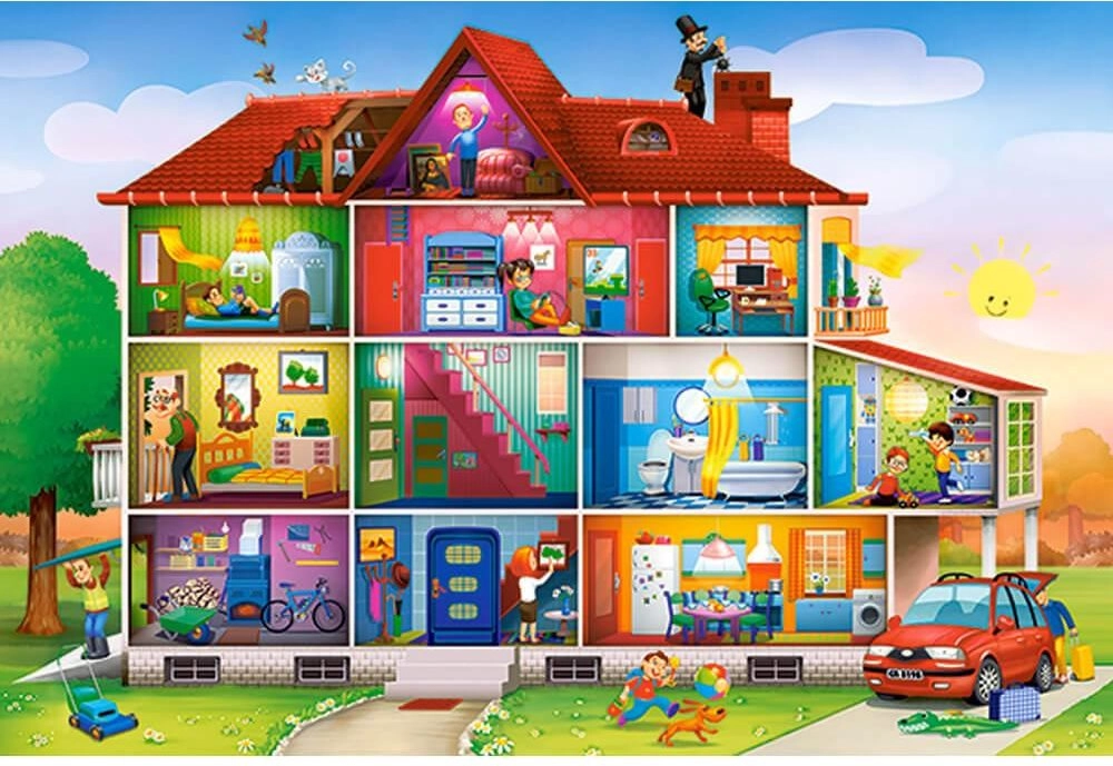 Puzzle Život v dome MAXI od Castorland