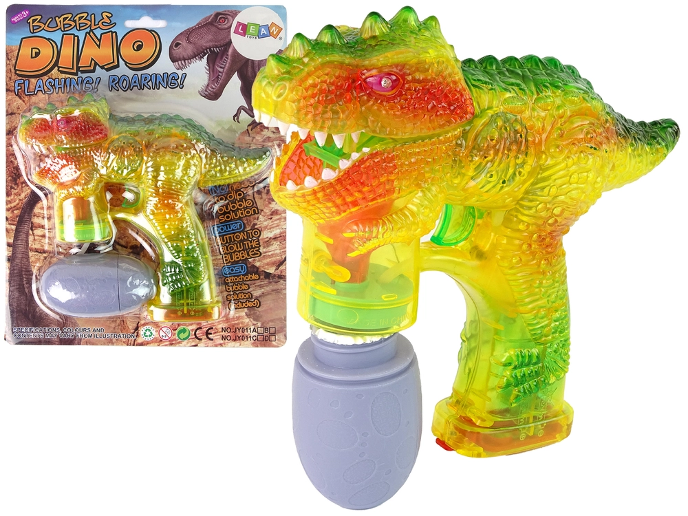 E-shop Detská bublifuková pištoľ dinosaurus s vajíčkovým roztokom