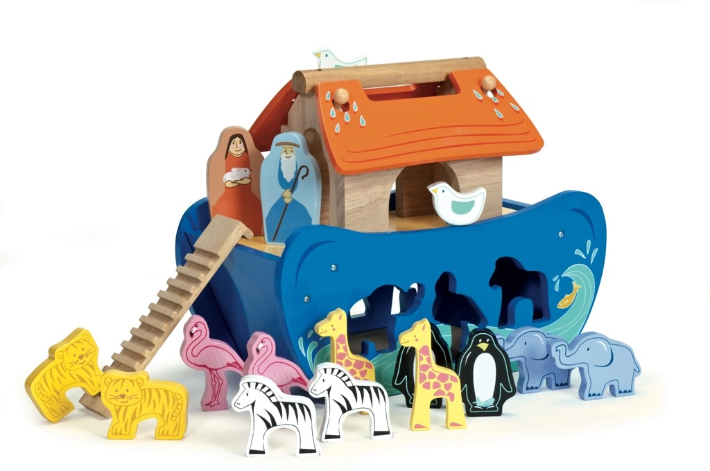E-shop Le Toy Van Noemova archa – drevený vkladací triedič tvarov so zvieratkami
