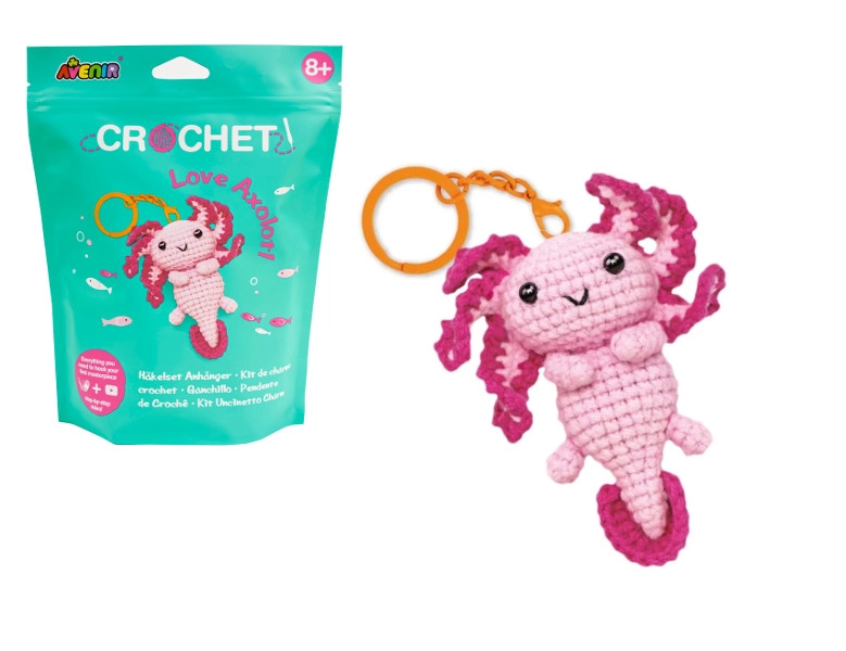 E-shop Vytvor si vlastný háčkovaný prívesok axolotl – kreatívna sada