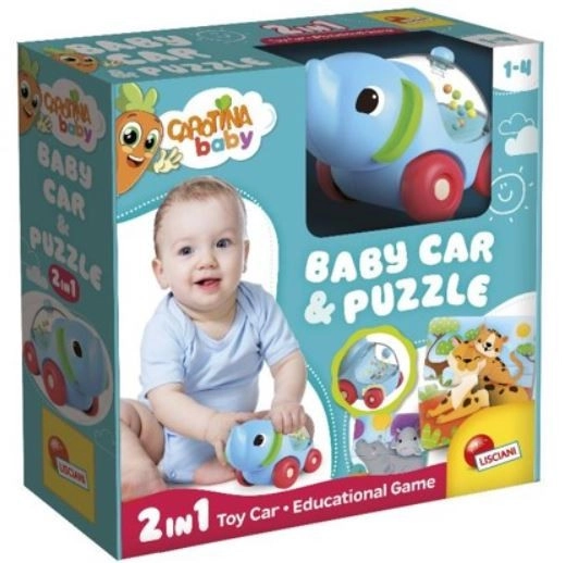 E-shop Autíčko slon s puzzle – Carotina Baby