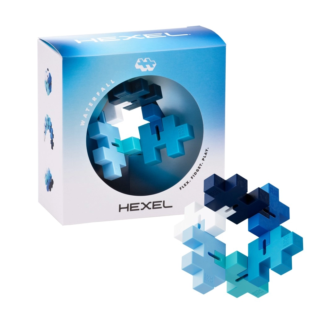 E-shop Plus-Plus Hexel Waterfall antistresový fidget z dielikov BIG