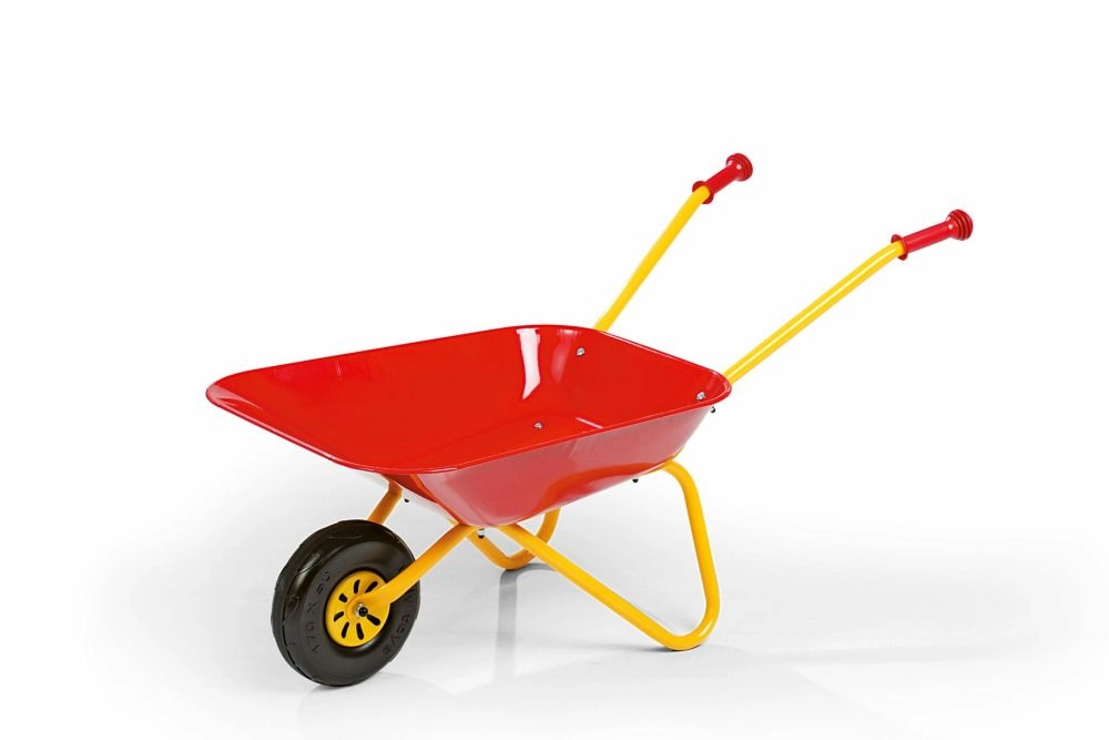 Červený kovový kolieskový vozík Rollytoys