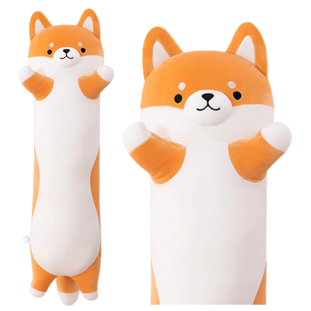 Plyšový pes shiba – podlhovastá vankúšová hračka 60 cm