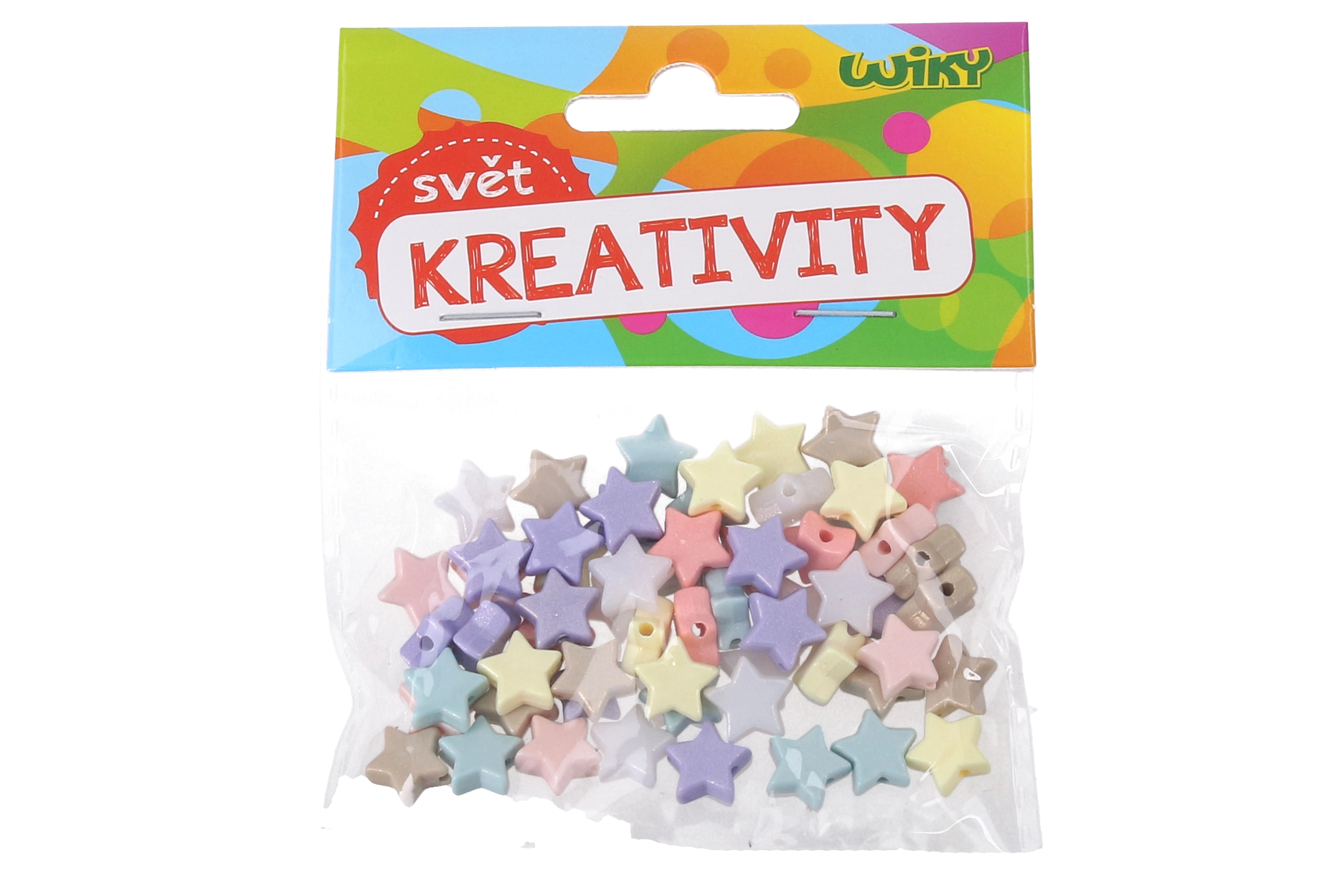 E-shop Farebné korálky hviezdičky 15g