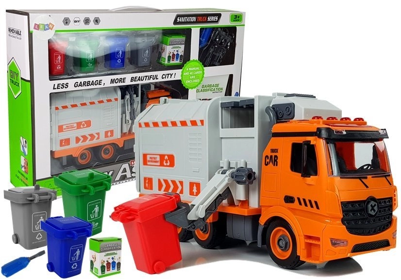DIY smetiarske auto so triedením odpadu