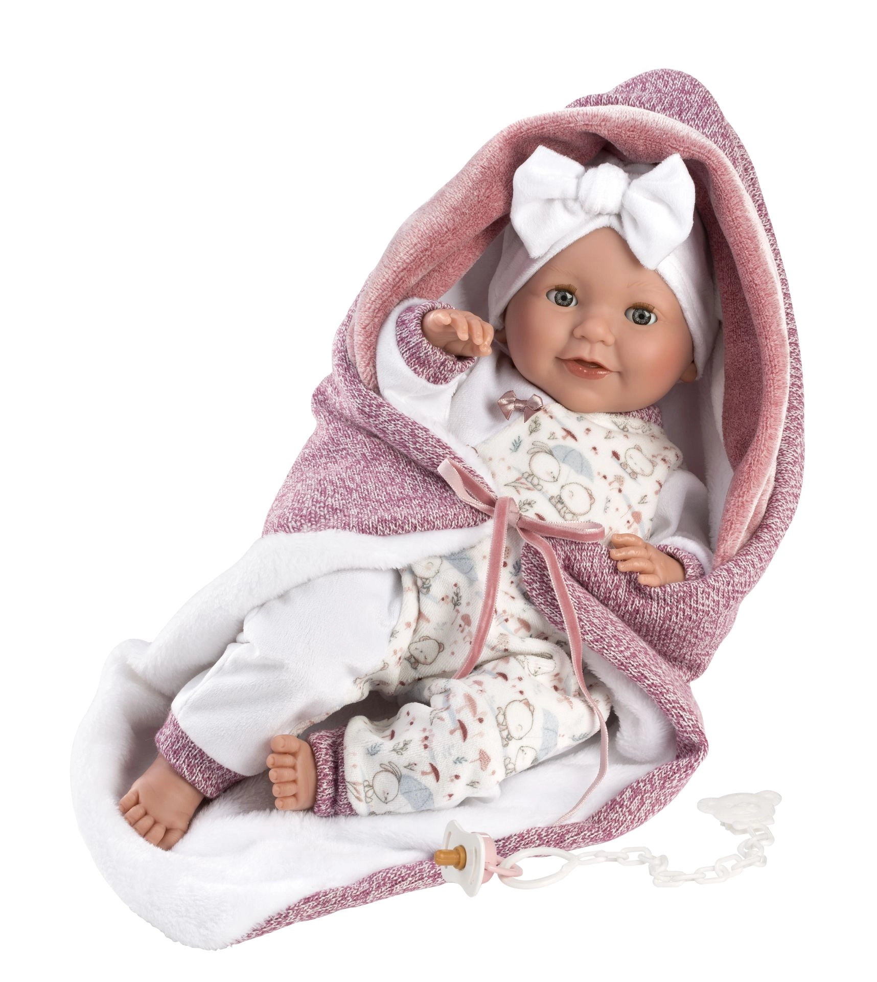 E-shop Llorens 74040 NEW BORN žmurkacia so zvukmi a mäkkým látkovým telom