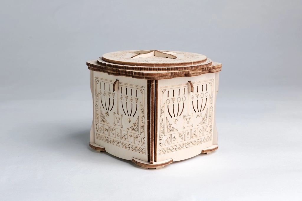 E-shop EscapeWelt 3D dřevěná skládačka Secret Lock Box