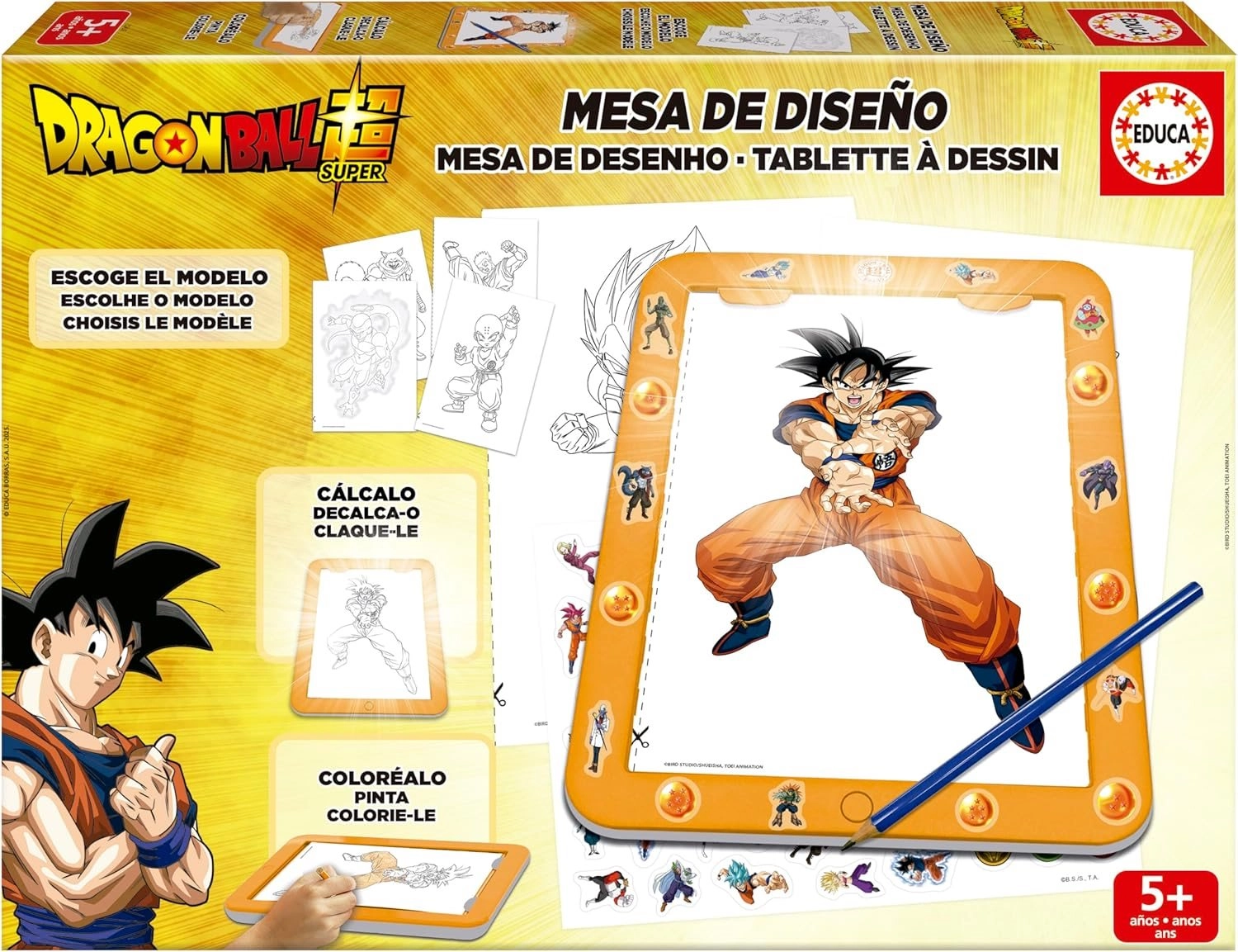 E-shop Kreatívna sada so svietiacou podložkou DRAGON BALL EDUCA