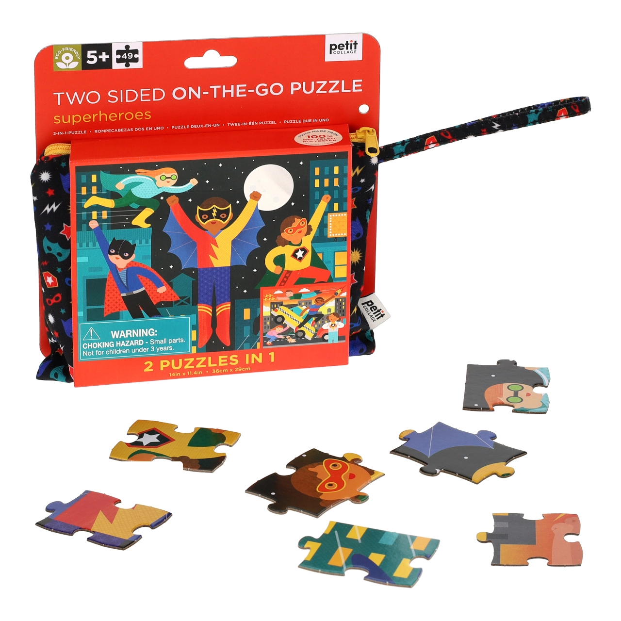 E-shop Obojstranné puzzle Superhrdinovia od Petit Collage