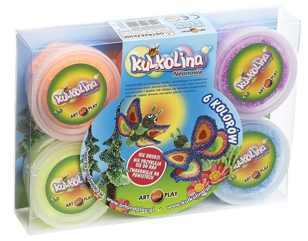 E-shop Plastelína Kulkolina v 6 neonových farbách