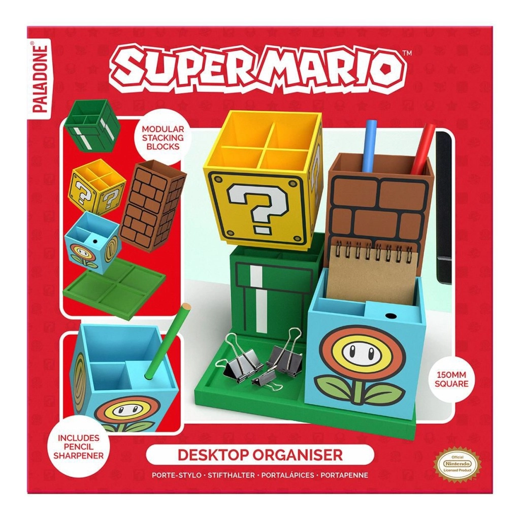 E-shop Organizér Super Mario – modulárny držiak na ceruzky s strúhadlom