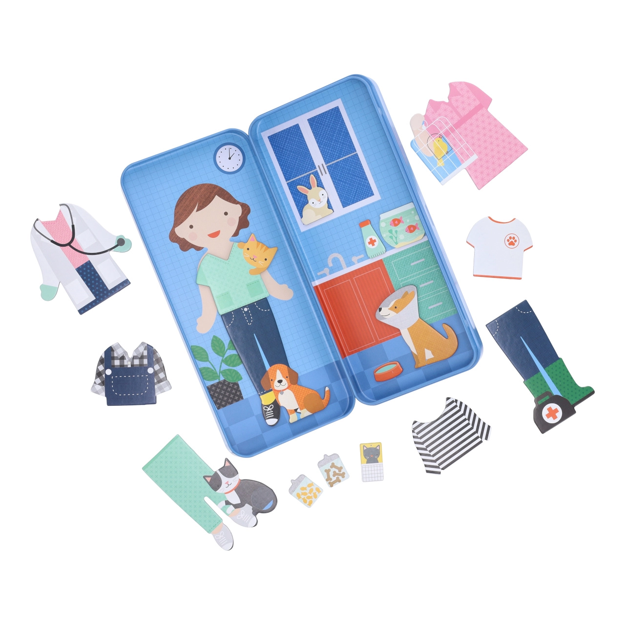 E-shop Petit Collage magnetické puzzle Veterinářka