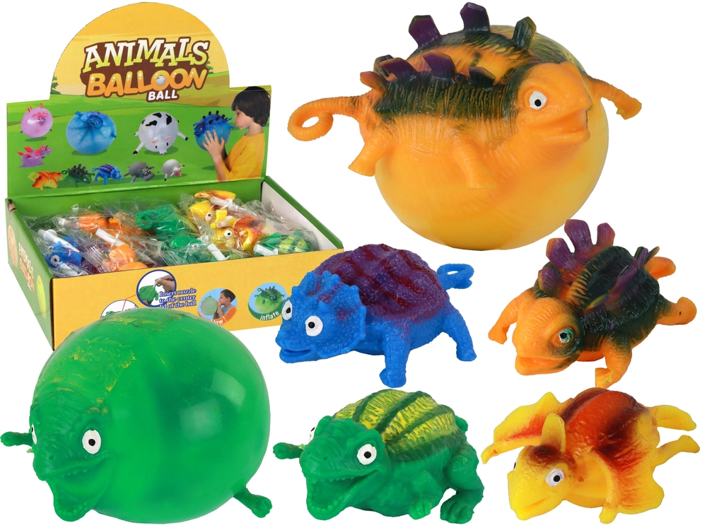 E-shop Detské nafukovacie hračky dinosaury s balónikovým náustkom