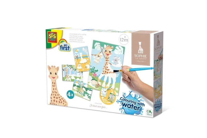 SES Sophie la girafe čarovné maľovanie vodou