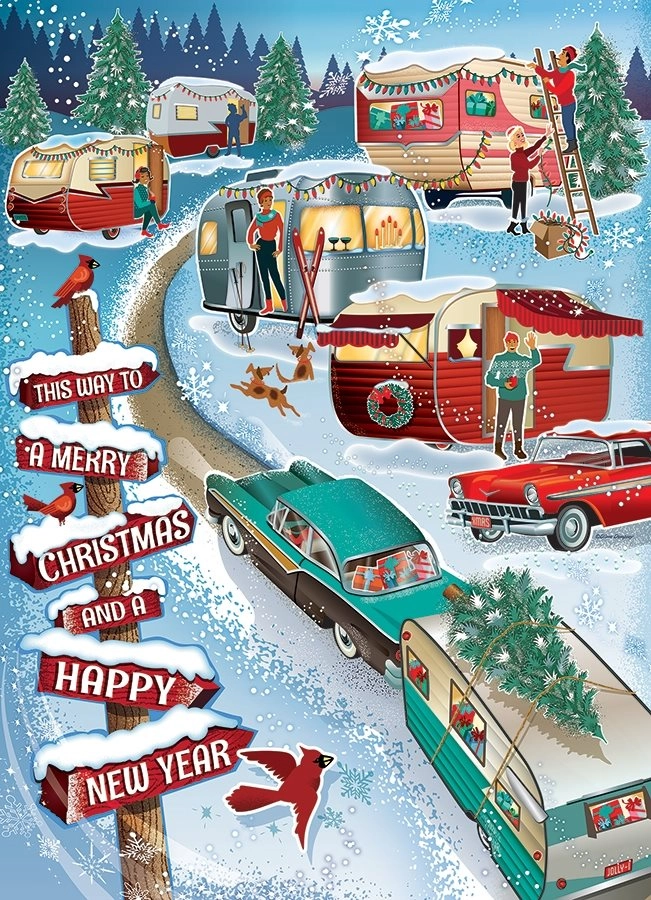 E-shop Cobble Hill Christmas Campers 1000 dielov