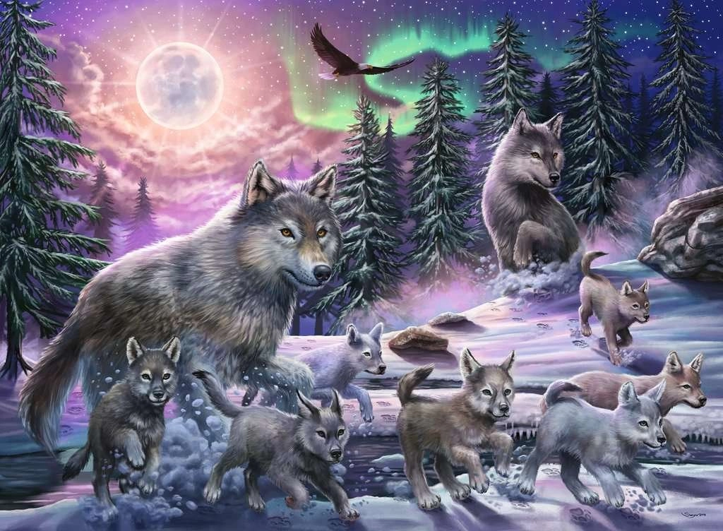 E-shop RAVENSBURGER Puzzle Vlci zo Severu XXL 150 dielikov